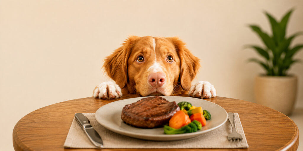 Não partilhes o jantar. O teu cão agradece.