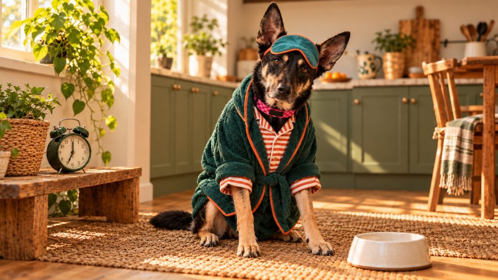 Vão mudar a hora. Ninguém avisou o cão.